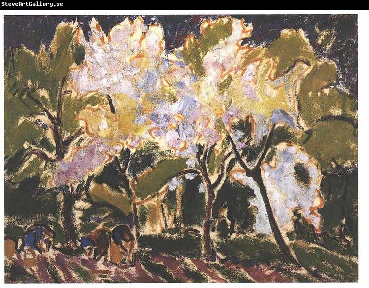 Ernst Ludwig Kirchner Landscape in the spring
